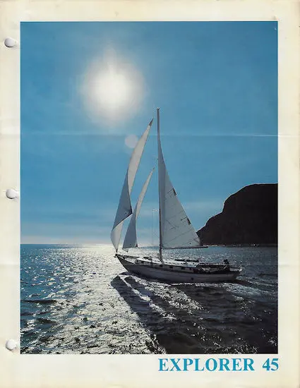 Explorer Yachts 45 Cutter Rigged Sailing Brochure 1