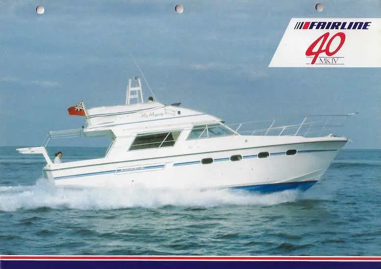 Fairline 40 Mark Iv Specifications Sheet 1