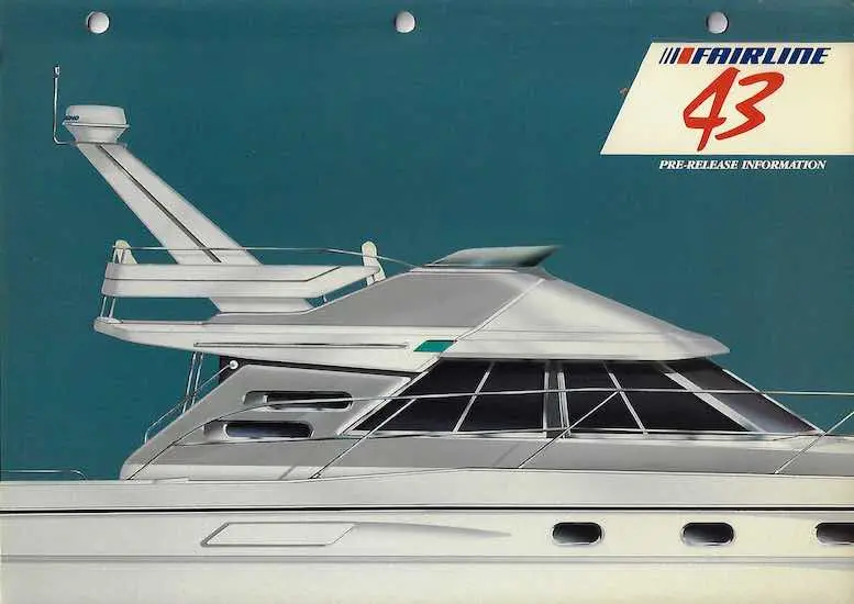 Fairline 43 Flybridge Yacht Brochure 1