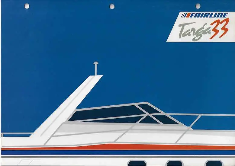 Fairline Targa 33 Standard Layout Brochure 1
