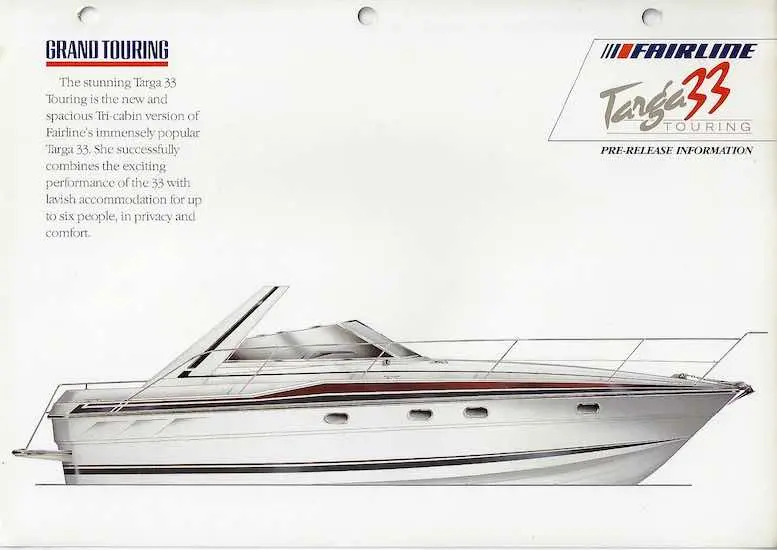 Fairline Targa 33 Touring Edition Guide 1