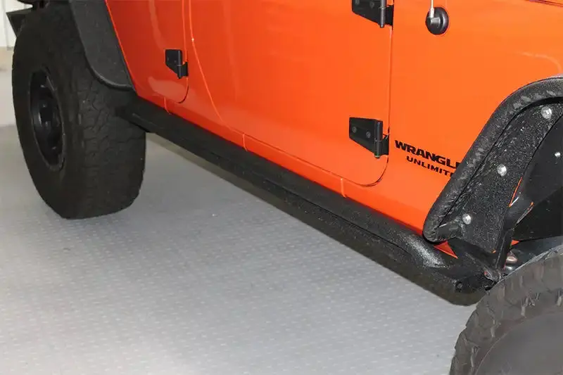 Fishbone Offroad Fb23011 Heavy-Duty Steel Rock Sliders For Jeep Jk Wrangler (2007–2018) – Black Textured Finish 1