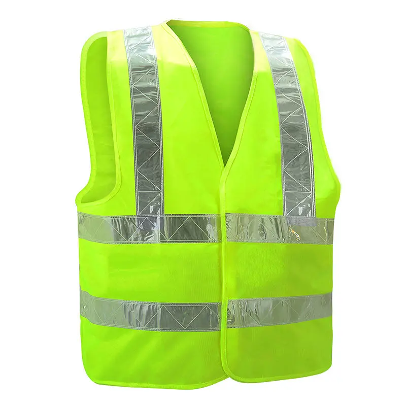 Fluorescent Flare Safety Vest With Flare-Branded Reflective Tape And Velcro Closure