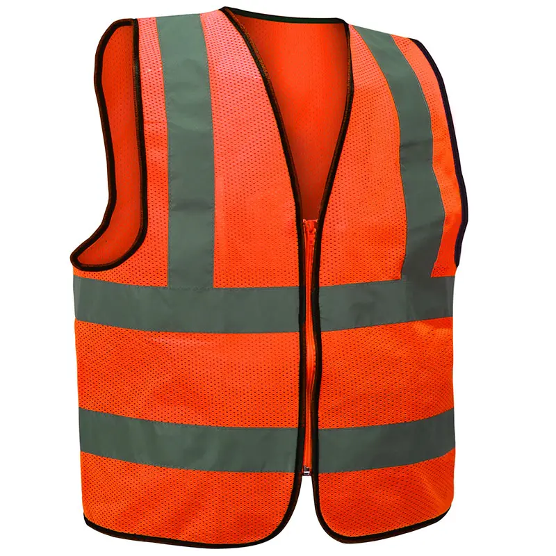 Fluorescent Glitz Hi-Vis Safety Vest With 2 Vertical And 2 Horizontal Reflective Strips 1