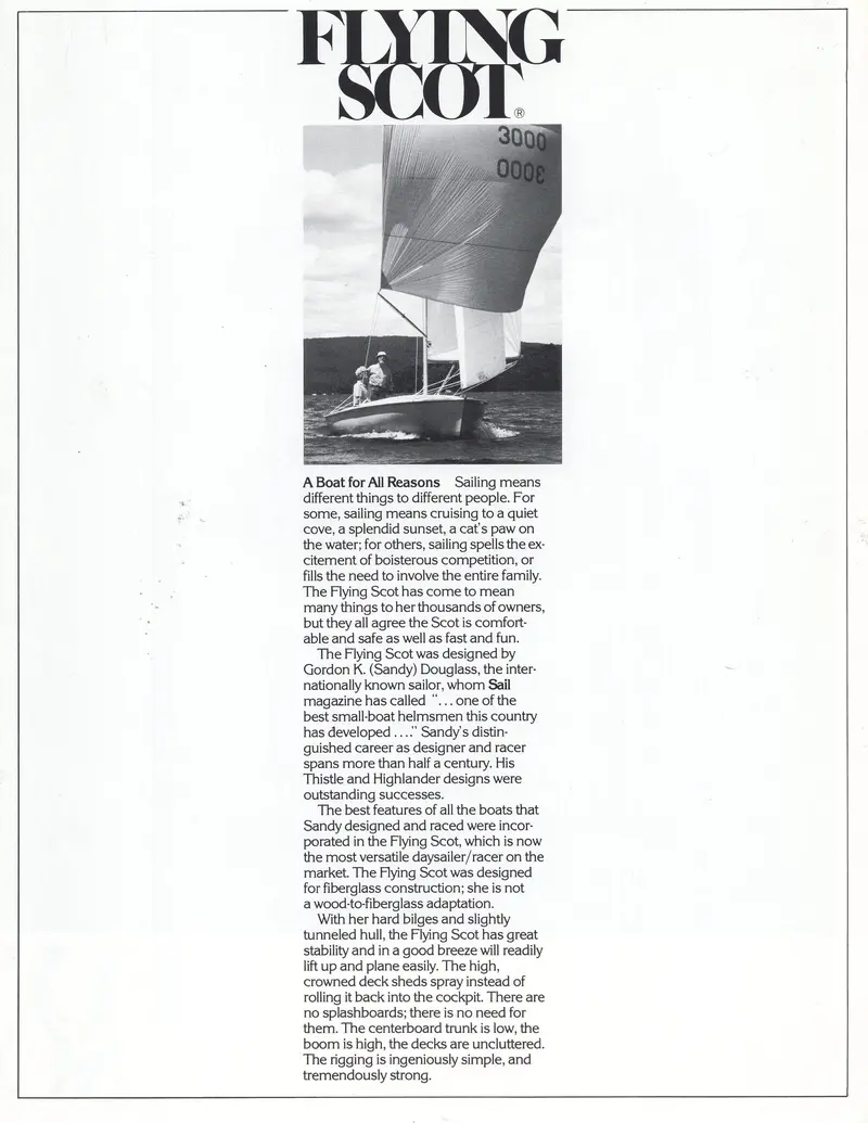 Flying Scot Sailboat Brochure 1