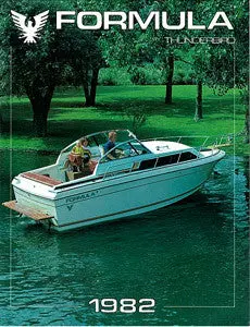 Formula 1982 Thunderbird Performance Boat Brochure And Engine Specs 1
