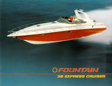 Fountain 38 Express Cruiser Model Details And Layout Brochure 1