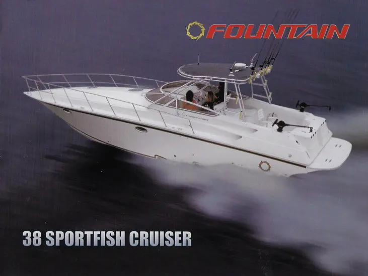 Fountain 38 Sportfish Cruiser Brochure – Angling Features And Deck Layout 1