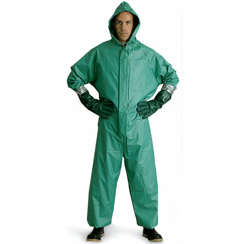 Full-Body Pvc Chemical-Resistant Coverall 1