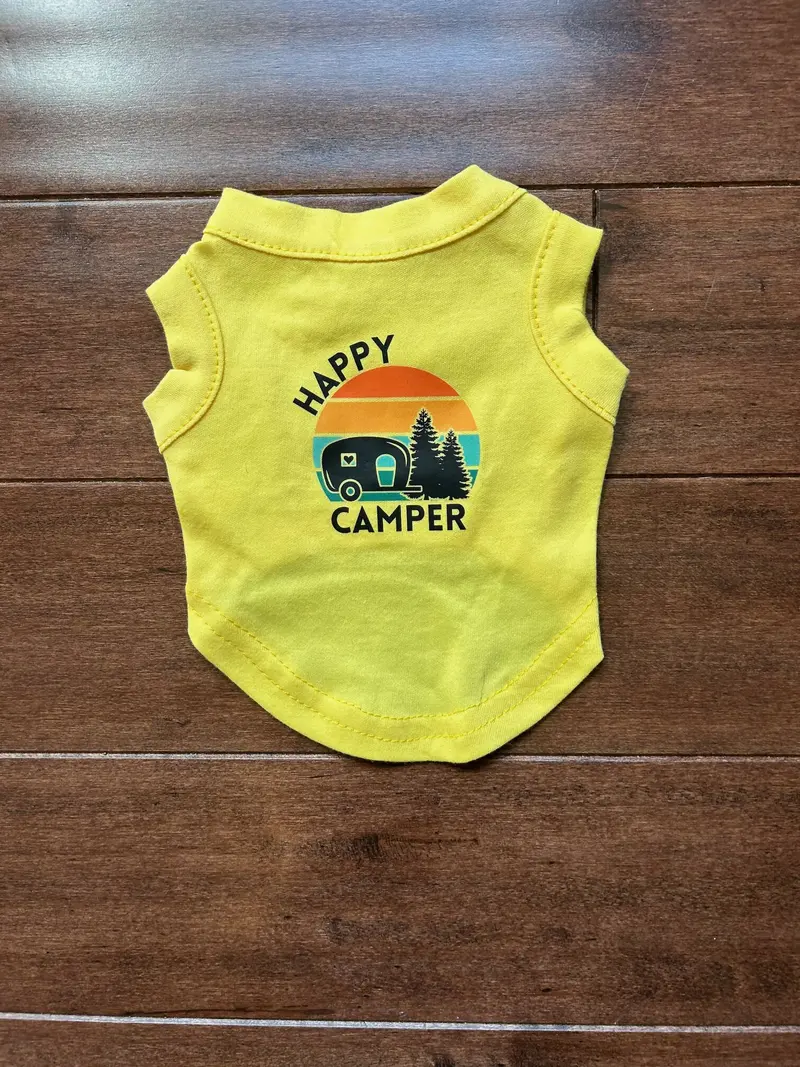 Happy Camper Dog Outfit – Outdoor-Themed Pet Costume 1