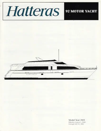 Hatteras 92 Motor Yacht Luxury Specification Guide 1