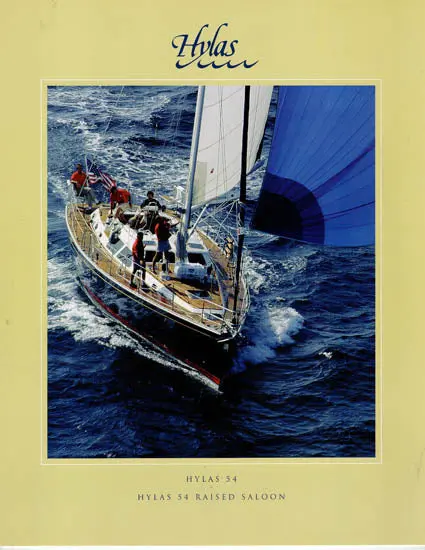 Hylas 54 And 54 Raised Salon Model Comparison Brochure 1