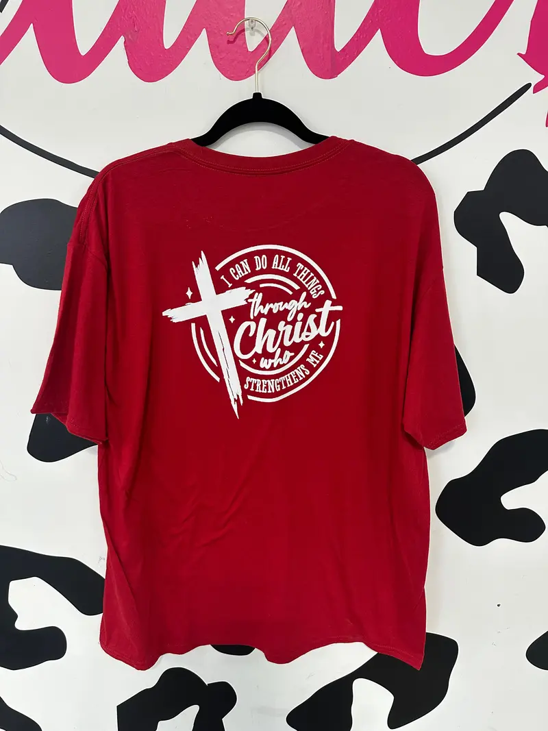 'I Can Do All Things' Inspirational Cotton T-Shirt 1
