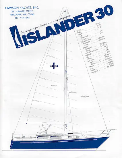 Islander 30 Daysailer And Weekender Brochure 1