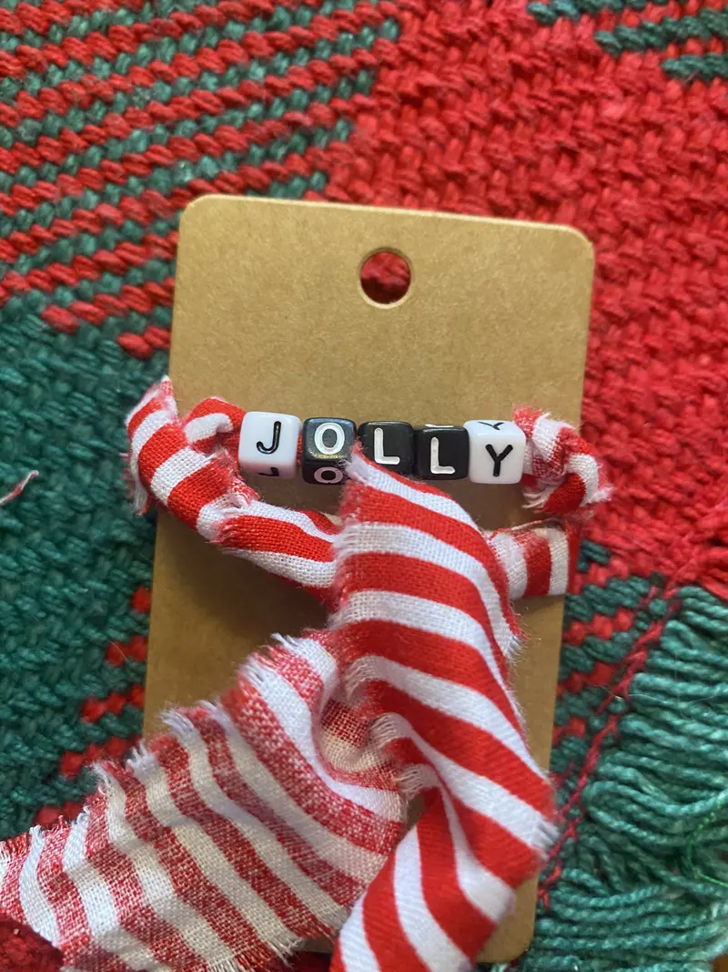 Jolly Holiday Accent – Red And White Fabric Design 1