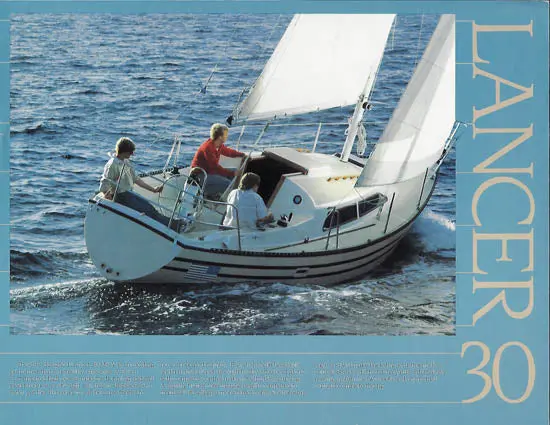 Lancer 30 Sailing Yacht Brochure – Classic Cruiser Overview 1