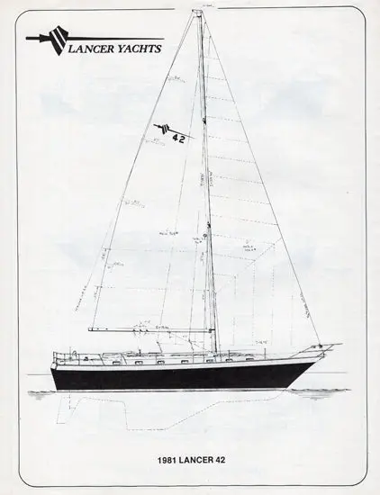Lancer 42 Foot Cruiser Yacht Brochure 1