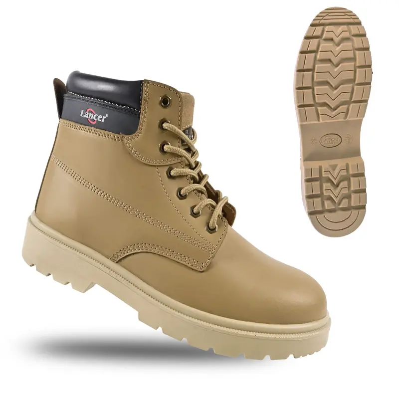 Lancer Tp-1607 Honey Model High-Ankle Safety Shoes – S1P Src Comfort Design 1
