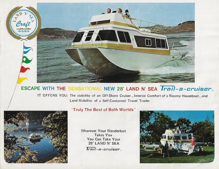 Land N’ Sea Craft Houseboat Cruiser Brochure 1