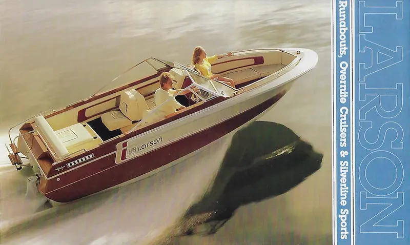 Larson 1984 Vintage Fold-Out Poster Brochure 1