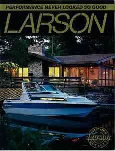 Larson 1986 Cruisers And Sportboats Brochure 1