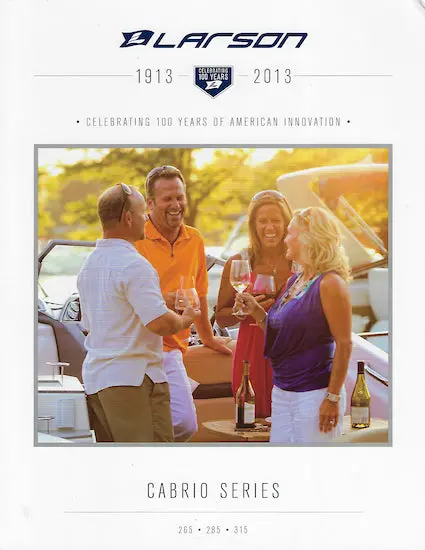 Larson Cabrio 2013 Deck Boat Brochure 1