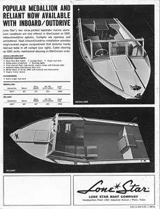 Lone Star Medallion And Reliant Boats Brochure 1