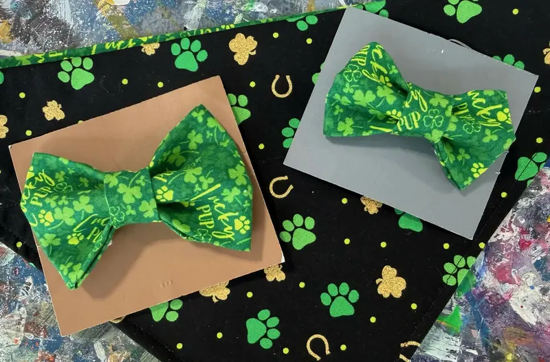 Lucky Dog Bow-Tie Bandana – Over-The-Collar Pet Fashion 1