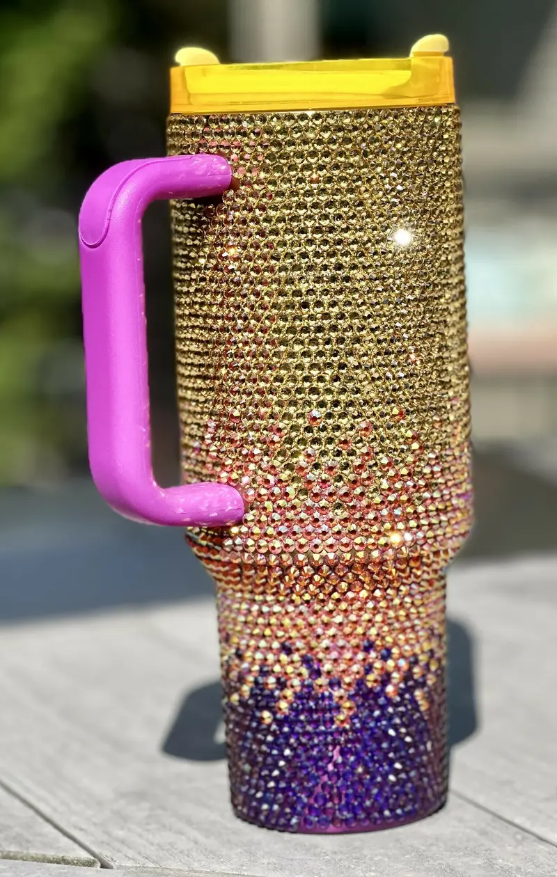 Mardi Gras–Inspired Stanley 40 Oz Tumbler – Vibrant Celebration Design 1