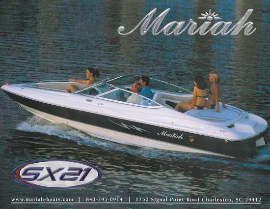 Mariah Sx21 Deck Boat Specifications 1