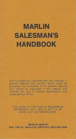Marlin 1980S Dealer Resource Guide – Factory-Furnished Factbook 1