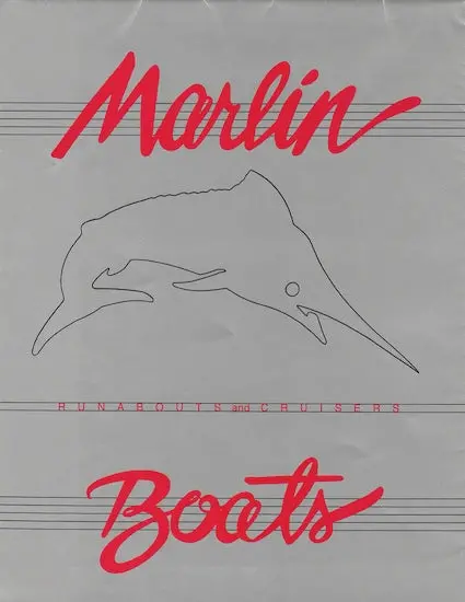 Marlin 1980S Runabout And Cruisers Poster Brochure – Model Showcase 1