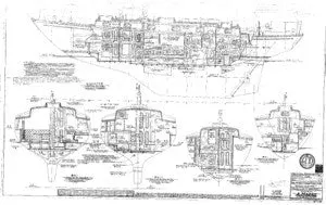 Mason 43 Starboard Interior Profile And Structural Sections 1
