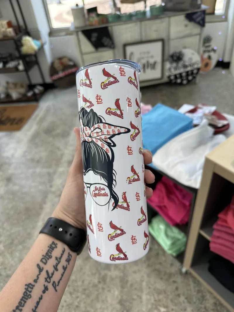 Messy Bun Sports Fan Insulated Tumbler 1