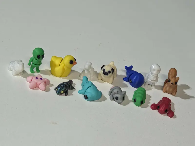 Micro Mini Flexible Figurines – Set Of 3 Poseable Collectibles 1