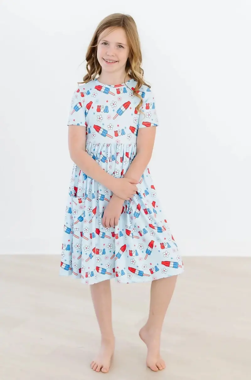 Mila & Rose Patriotic Pocket Twirl Dress 1