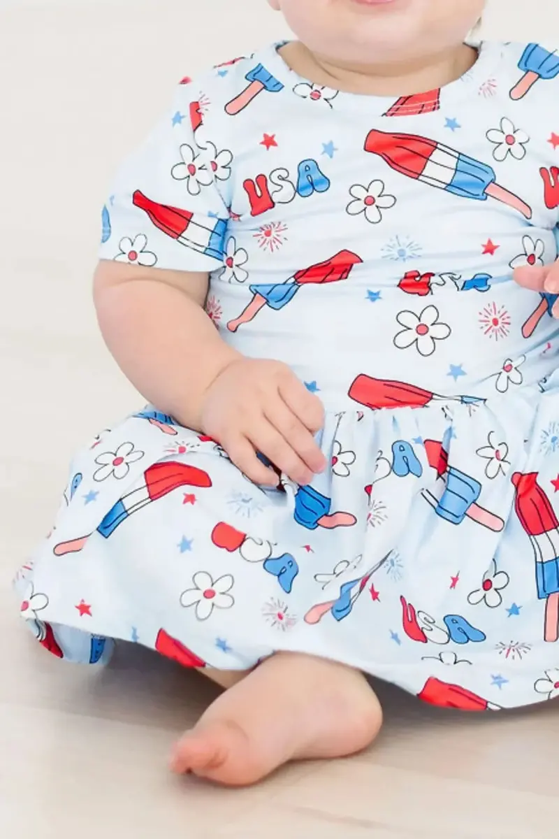 Mila & Rose Proudly Patriotic Twirl Bodysuit 1
