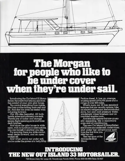Morgan 33 Out Island Motorsailer Ad Archive 1