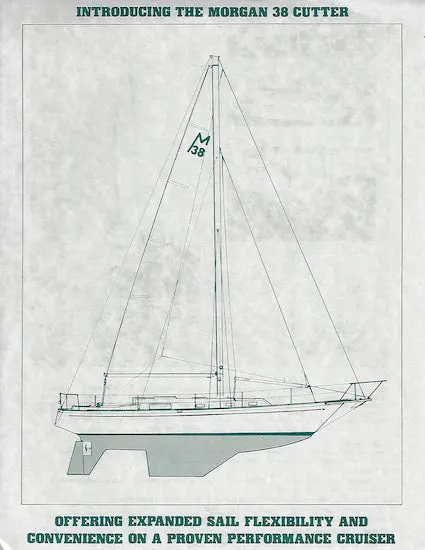 Morgan 38 Cutter Technical Specification Sheet 1