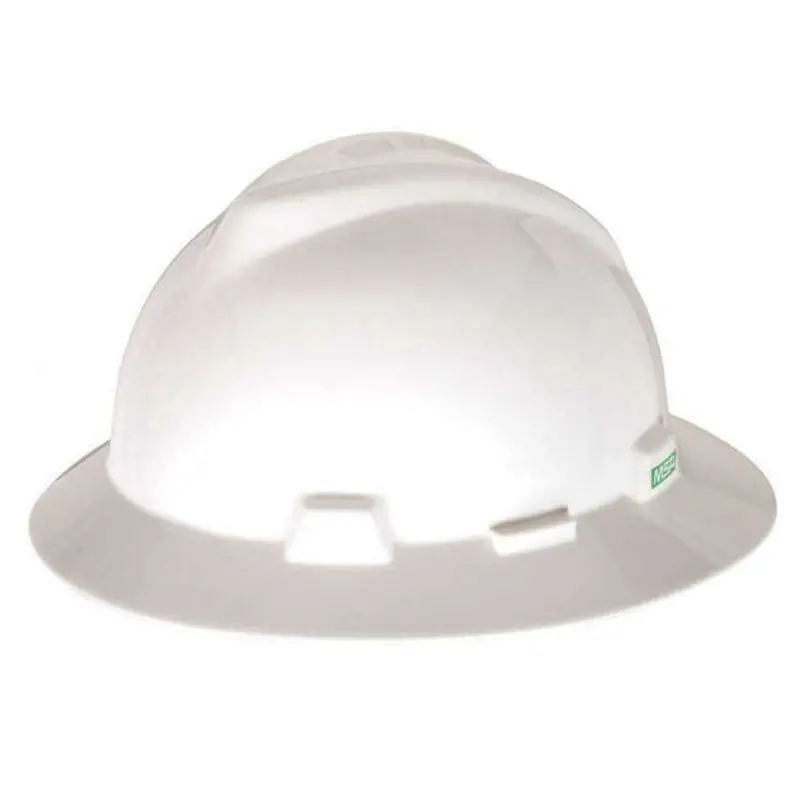 Msa V-Guard Full-Brim Helmet – Ratchet-Fit Ansi-Certified Headgear 1