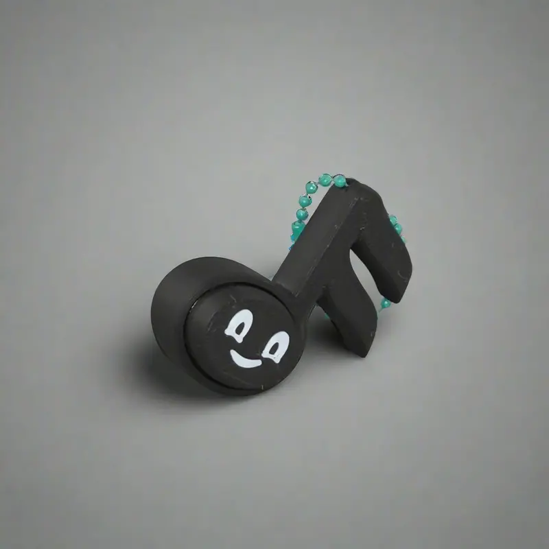 Musical Note Fidget Clickers – Single & Double Tone Smiley Charms 1