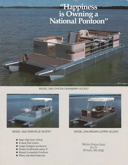 National Pontoon Boats Product Overview Brochure 1