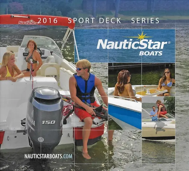 Nautic Star Sport Deck 2016 Layout & Features Brochure 1