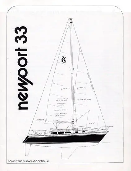Newport 33 Sailing Yacht Specifications Sheet 1