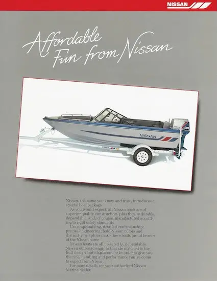 Nissan Sp1690Br Bowrider Vessel Brochure 1