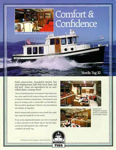 Nordic Tugs 32 Owner'S Brochure & Specifications 1