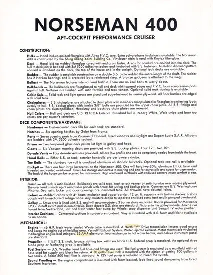 Norseman 400 Detailed Spec Brochure 1