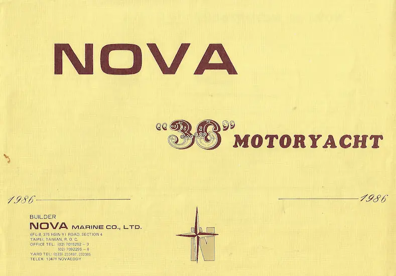 Nova 36 Motor Yacht Brochure 1