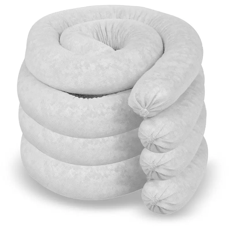 Oil Absorbent Boom – 5 Ft × 10 In Spill Containment Barrier 1