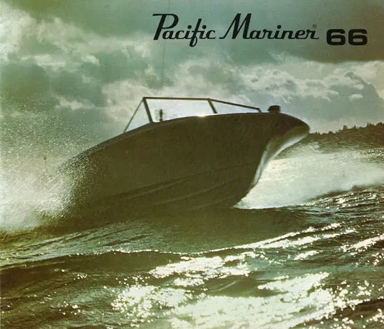 Pacific Mariner 1966 Classic Fiberglass Boat Brochure 1